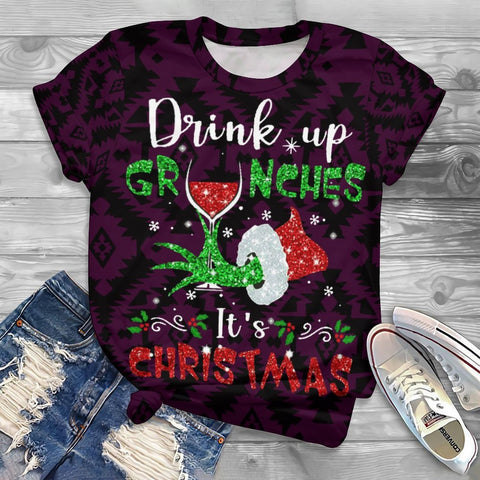 Dutton Ranch Print Casual Oversized T-shirt Women-WF00152-Veeddydropshipping