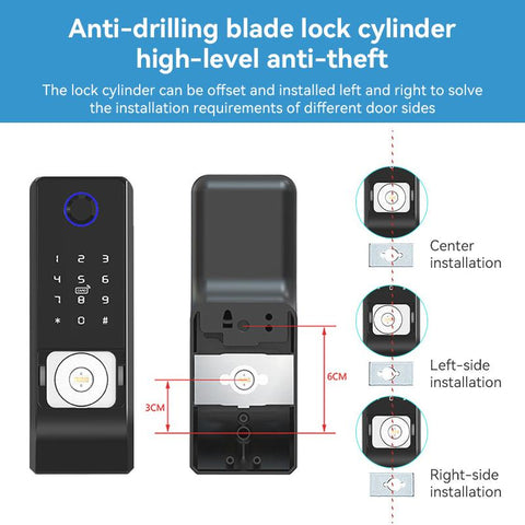 Fingerprint Lock  Digital Password Mechanical Key-CO00602-Veeddydropshipping