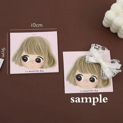 Packing Paper Card Cute Display Cards for DIY Kid Hair -JW01713-Veeddydropshipping