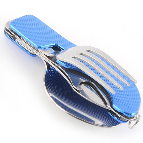 Tablespoon Set Spoon Knife Fork Bottle Opener  Folding-OS01255-Veeddydropshipping