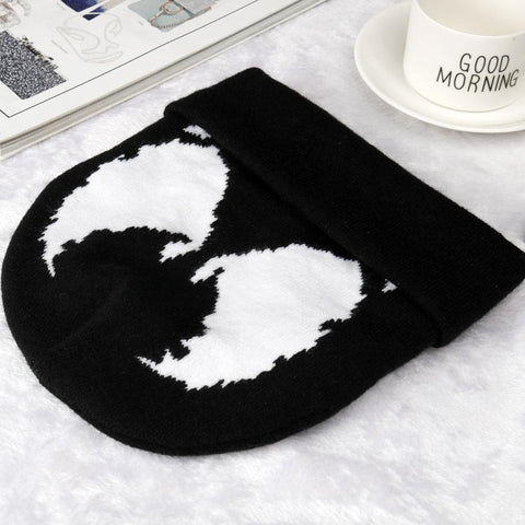 Warm Hat Elastic Cotton Beanie Black-Veeddydropshipping