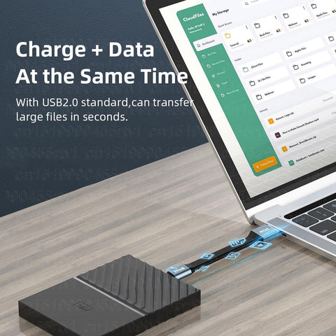 2 in 1 USB Mobile Data Cable Portable Short Mini Keychain-Veeddydropshipping