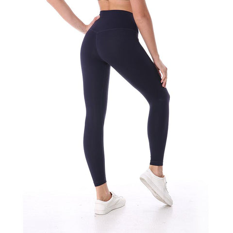 Back Waist Sports Tight Leggings Nake Feeling Fabric Gym Tummy Control Legggings -OS00826-Veeddydropshipping