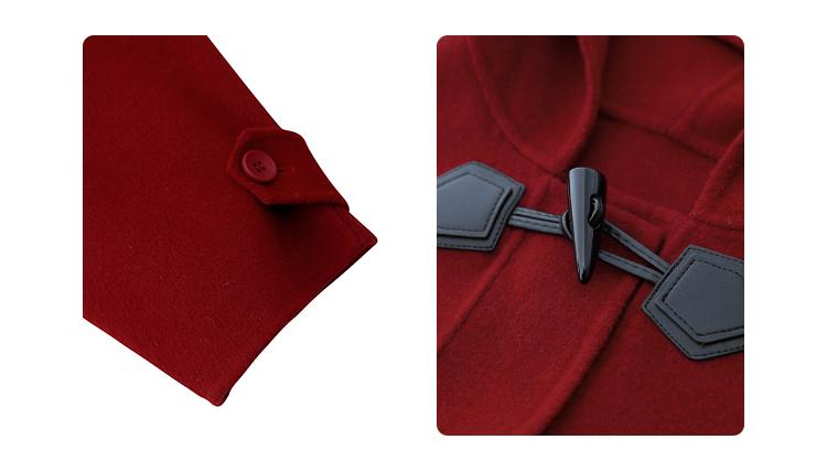 Women Woolen Coat Vintage Double Sided Button Overcoat-Veeddydropshipping