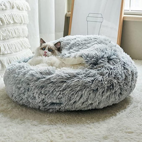 Pet Cat Bed Round Cat Cushion House-HA01972-Veeddydropshipping