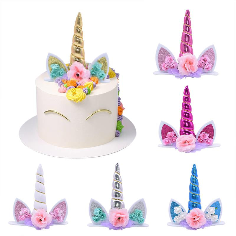 Cake Topper Unicorn Birthday Party Decorations-HA00634-Veeddydropshipping