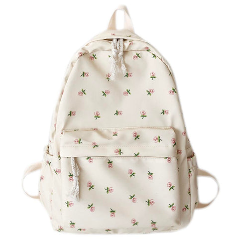 Backpack Women Travel Flower School Bag Preppy Bookbag-BS00023-Veeddydropshipping