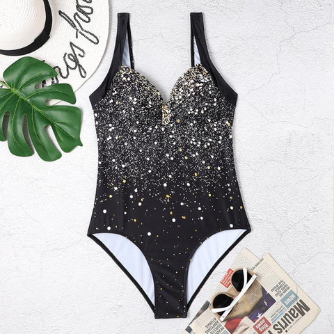 Summer One-Piece Large Swimsuits Closed Plus Size Swimwear Female Body -OS00088-Veeddydropshipping