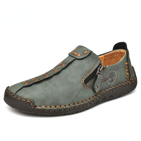 Slip On Loafers Breathable Leather Shoes Men-BS01372-Veeddydropshipping