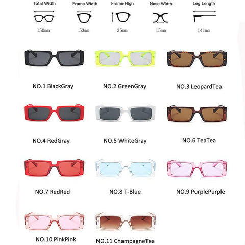 Square Retro Women Vintage Sun Glasses-WF01298-Veeddydropshipping
