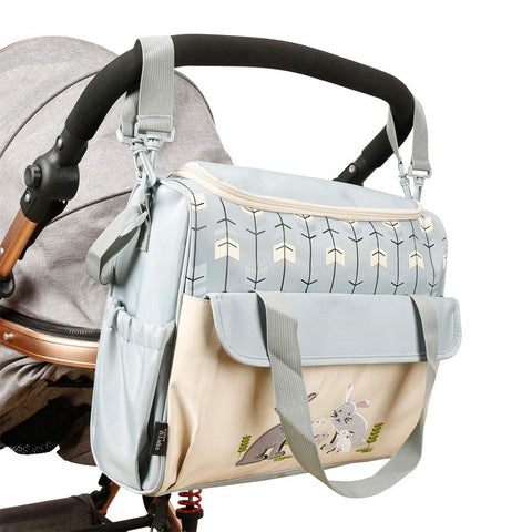 10 Pcs Large-capacity Cute Portable Gray Rabbits Stylish Mommy Bag-TB00218-Veeddydropshipping