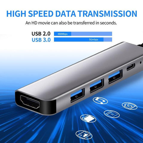 Thunderbolt 3 Adapter USB Type C Hub for HDMI-compatible 4K support Samsung Dex mode-CE00037-Veeddydropshipping