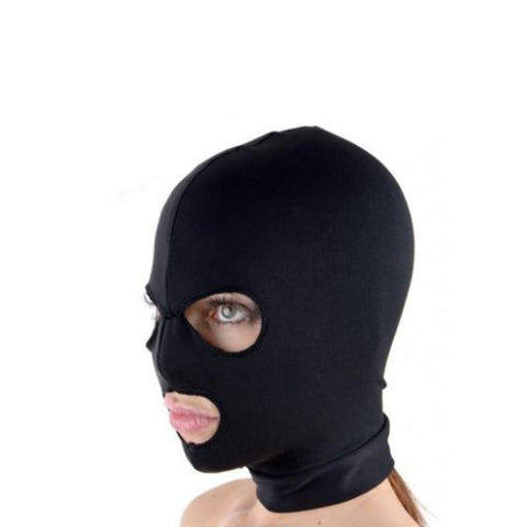 Sexy Toys for Couples Fetish Open Mouth Hood Mask Head Black Adult -BH01355-Veeddydropshipping