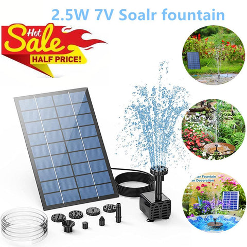 Solar Fountain Pump with  Water Pipe Powered-TI00744-Veeddydropshipping
