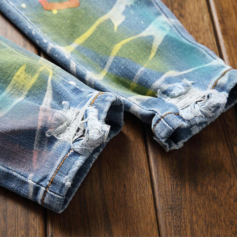 Pantalones Hombre Jeans Men Pants Slim Denim Trousers-MF00440-Veeddydropshipping