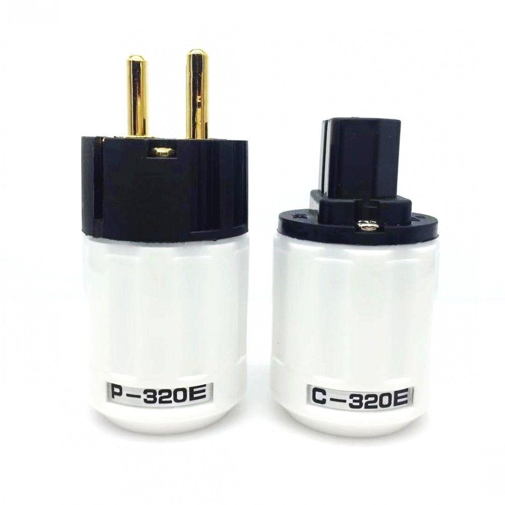 Hot Selling Oyaide HIFI P-320/C-320 Copper EU/US Schuko AC Power Plug -CE00228-Veeddydropshipping
