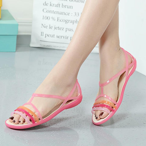 New EVA Casual Mixed Candy Colors Soft Slip On Beach Jelly-BS00901-Veeddydropshipping