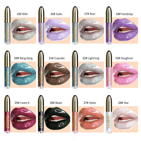 Diamond Glitter Liquid Lipstick Waterproof Lipgloss-BH00671-Veeddydropshipping