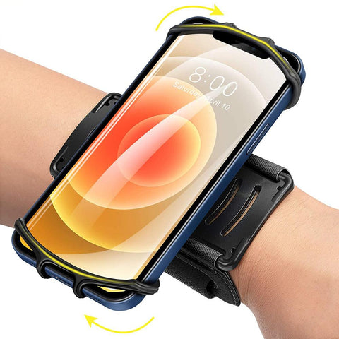 Running Wristband Phone Holder 360°Rotation Detachable Sports Armband with Key Holder-PA00635-Veeddydropshipping