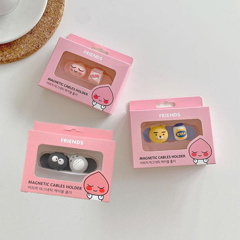 Universal Cartoon Magnetic Desk Phone USB Cable Organizer Wire Earphone Line Cord Protector-PA00879-Veeddydropshipping