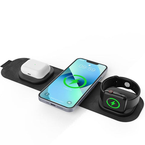 30W 3 In 1 Magnetic Wireless Charger Pad For iPhone 14 13 12 11 Apple Watch 8 7 6 Airpods-PA01039-Veeddydropshipping