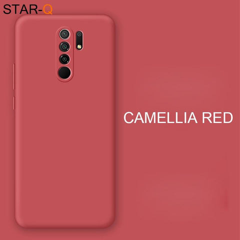 for redmi9 New upgrade full cover camera liquid silicone phone case for xiaomi redmi 9-PA00325-Veeddydropshipping