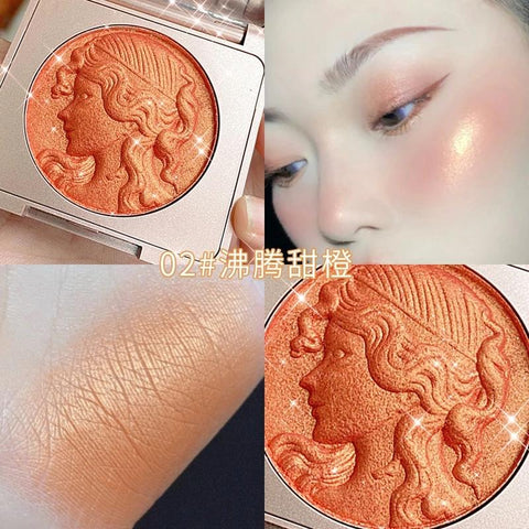 Blush Peach Pallete Face Blush Mineral-BH00727-Veeddydropshipping