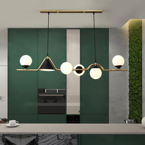 Modern Glass Ball Led Ceiling Chandelier-TI00407-Veeddydropshipping