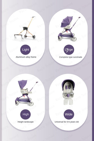 Luxury Lightweight Shock absorption Baby Can Sit and Lie Down-TB00386-Veeddydropshipping
