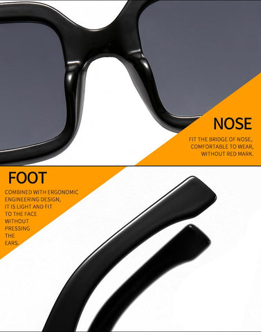 Oversized Square Sunglasses Vintage Designer Women-WF01318-Veeddydropshipping