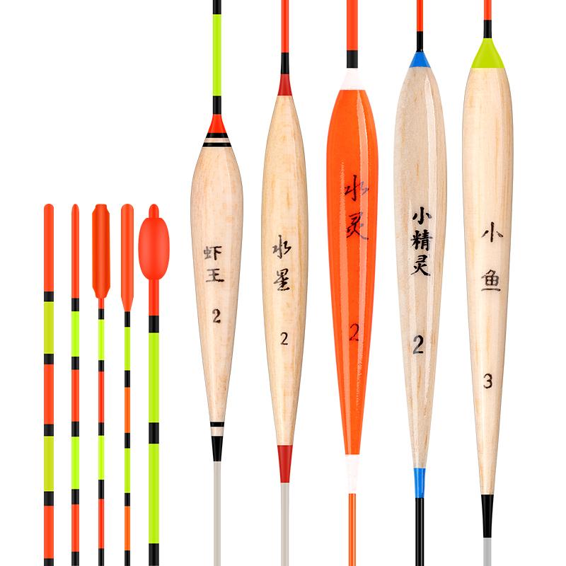 5pcs/lot Shallow Water Fishing Floats Balsa Material Bobber +5pcs Float Tubes+1 Bag Gift -OS00400-Veeddydropshipping