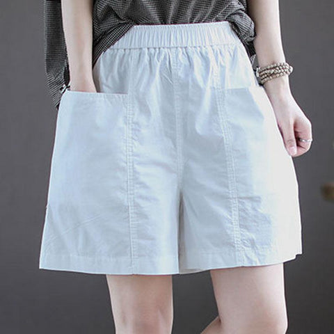shorts women loose wide-leg high waist-WF00631-Veeddydropshipping