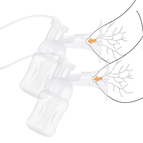 Two Motors Double Breast Pump Electric LED Smart Touch Low Noise-TB00680-Veeddydropshipping