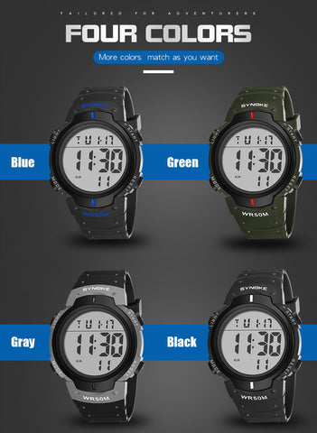 Men Digital Watch Waterproof Male Wristwatches Chronograph-JW00827-Veeddydropshipping