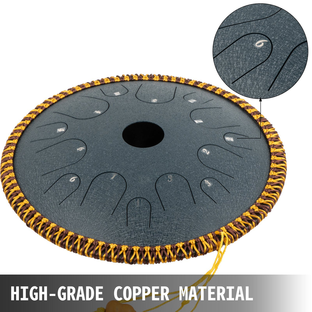 Tone Steel Tongue Drum In C Minor Hand Pan Drum  With Travel Bag -CO00011-Veeddydropshipping