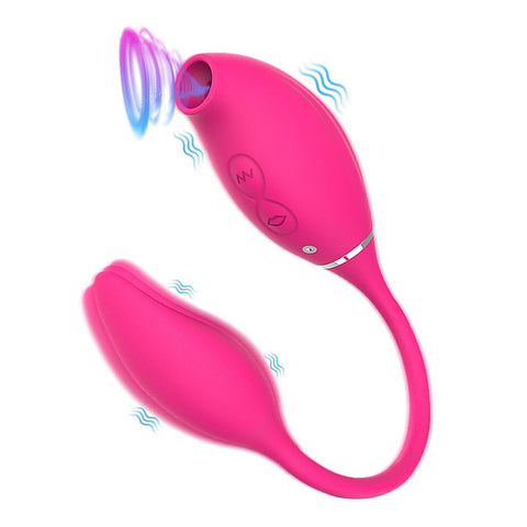 15 Mode Clitoral Sucking Vibrator Vagina Vibrating Egg 2 in 1 G Spot Clitoris -BH01268-Veeddydropshipping