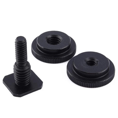 1/4 Hot Shoe Mount Phone Holder Dual Nut Cold Shoe Adapter Bracket-CE00416-Veeddydropshipping