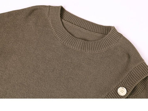 Women Sweaters Pullover Single-breasted Design Knitwears -WF00086-Veeddydropshipping