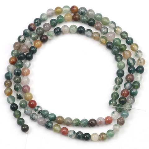 Natural Agates Quartz  Crystal Stone Beads Round  For Jewelry -JW01467-Veeddydropshipping