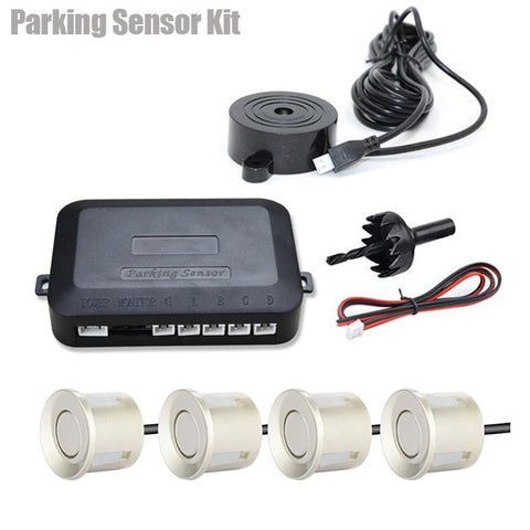 Risingon 12V 22mm Car Parking Sensor Kit Universal 4 Sensors Buzzer-AM00138-Veeddydropshipping