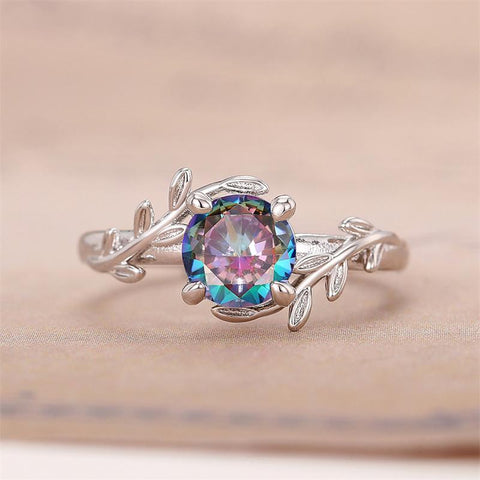 Colorful Cubic Zirconia Rings Fashion Wedding  Party Women Rings -JW01398-Veeddydropshipping