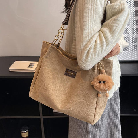 handbags for women Winter soft warm Female bag luxury office tote-BS00104-Veeddydropshipping