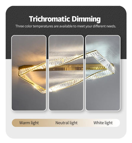 Ceiling Lamps Square Crystal Led Lights-TI00259-Veeddydropshipping