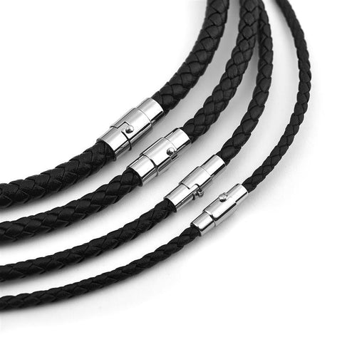 Braid  DIY Pendant Jewelry Leather Necklace Choker Jewelry  -JW00240-Veeddydropshipping