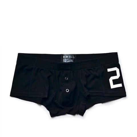 Waist BoyShorts Button Letter 20 Gay Sexy Briefs Penis Pouch Wear Fashion-MF01614-Veeddydropshipping