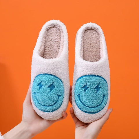 Fleece Cotton Shoes Winter Short Plush Slippers Couple-BS01225-Veeddydropshipping