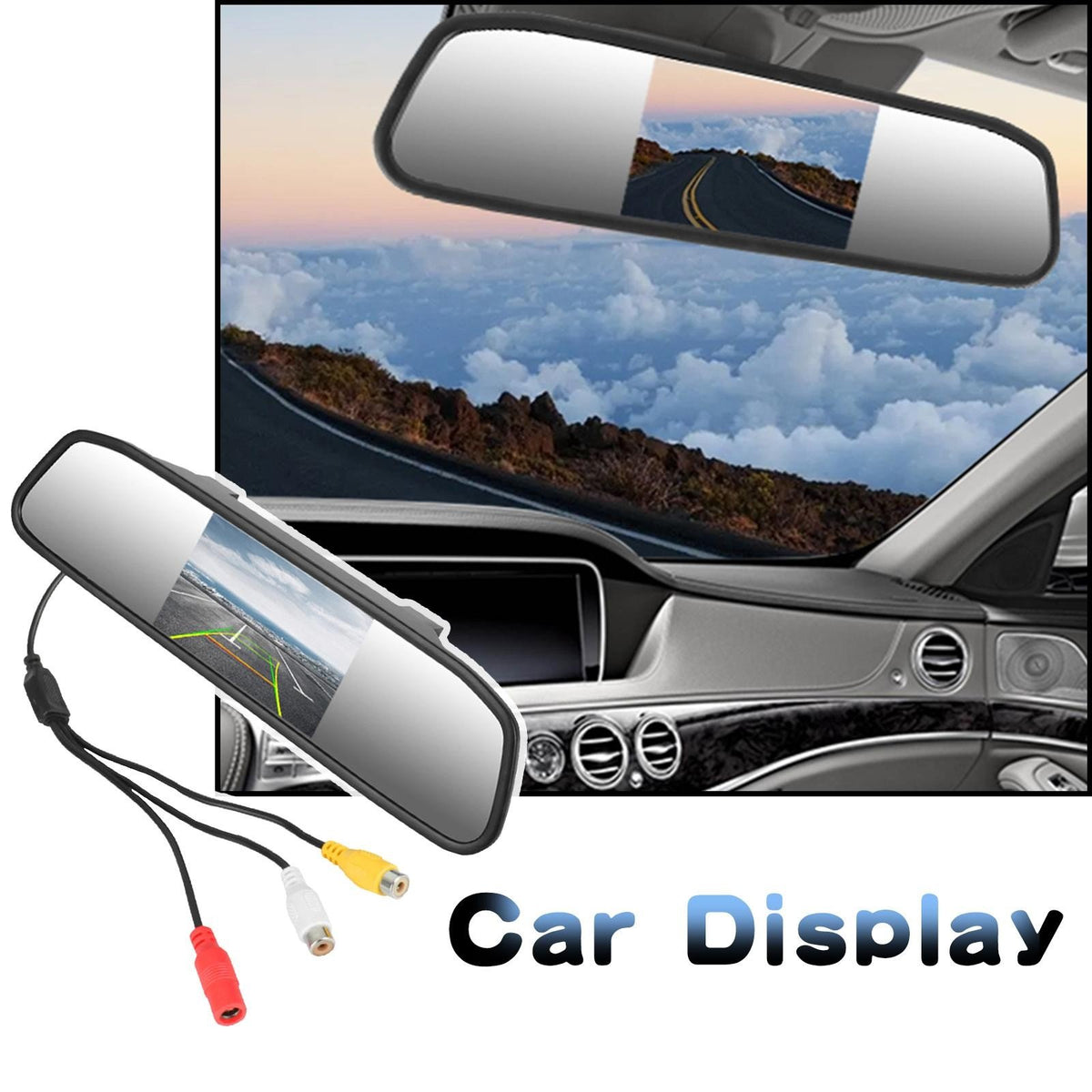 Car HD Video Auto Parking Monitor 8 LED Night Vision CCD Car Rear View-AM00686-Veeddydropshipping