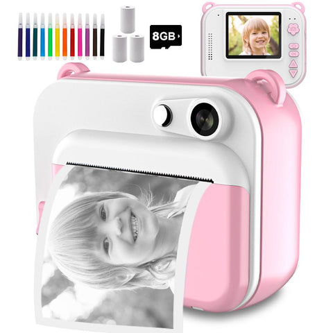 Camera With Print Kids Instant Print Camera Digital Photo Camera Girl&#39;s Toy Child-CE00328-Veeddydropshipping