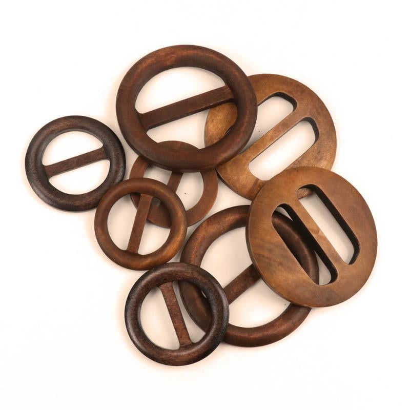 Round Shape Garniture Handmade Wooden Crafts Belt-HA00103-Veeddydropshipping