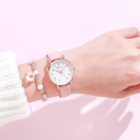Watch Simple  Dial Quartz Clock Watch Wrist For Girls-JW00931-Veeddydropshipping